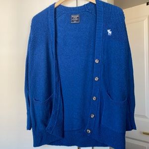 ABERCROMBIE & FITCH logo cardigan